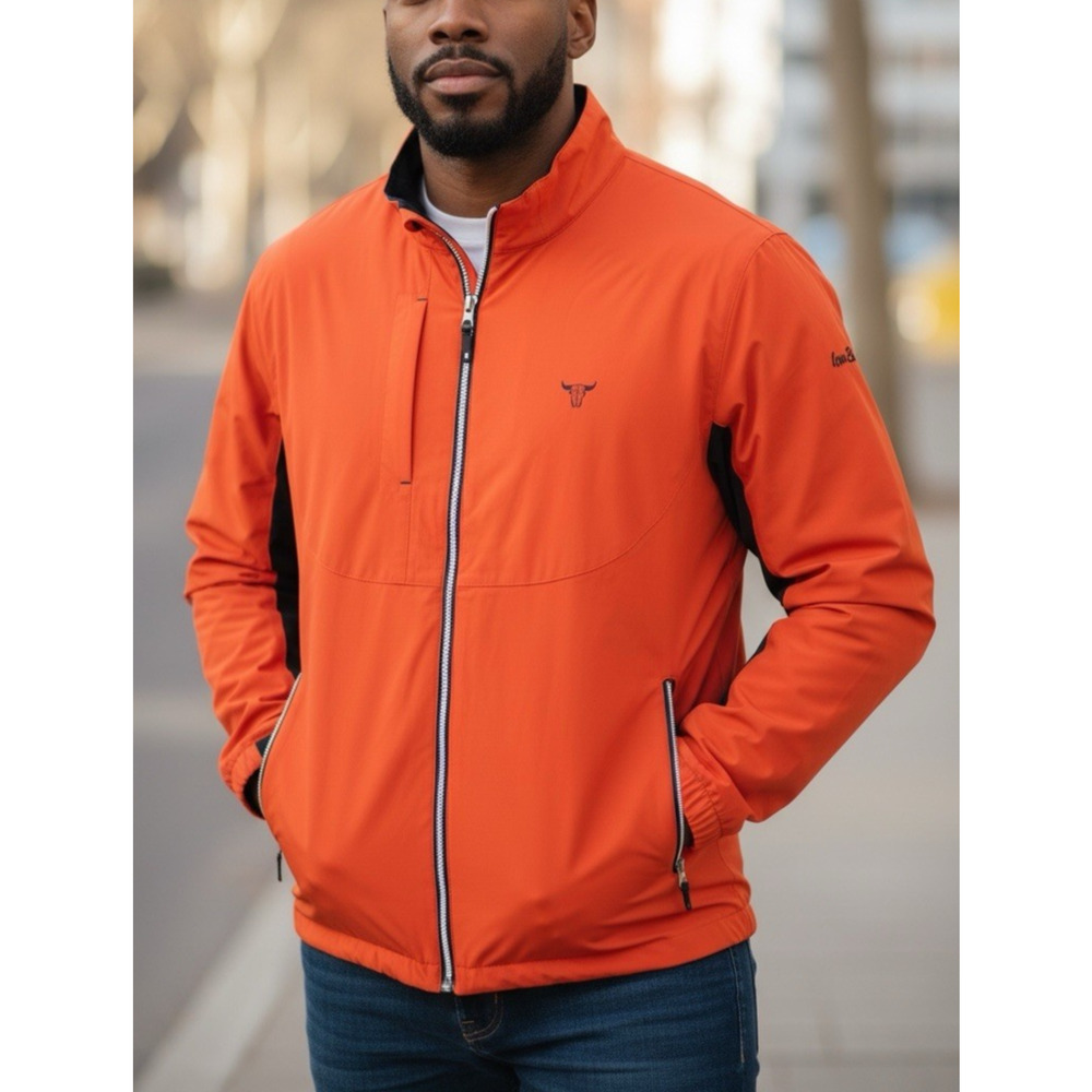 Footjoy Dryjoys Jacket Tour LTS Golf Full Zip Softshell Men's XL Sutton Bay Logo - Picture 1 of 14